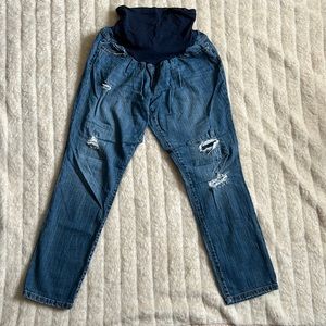 Maternity XL ripped jeans